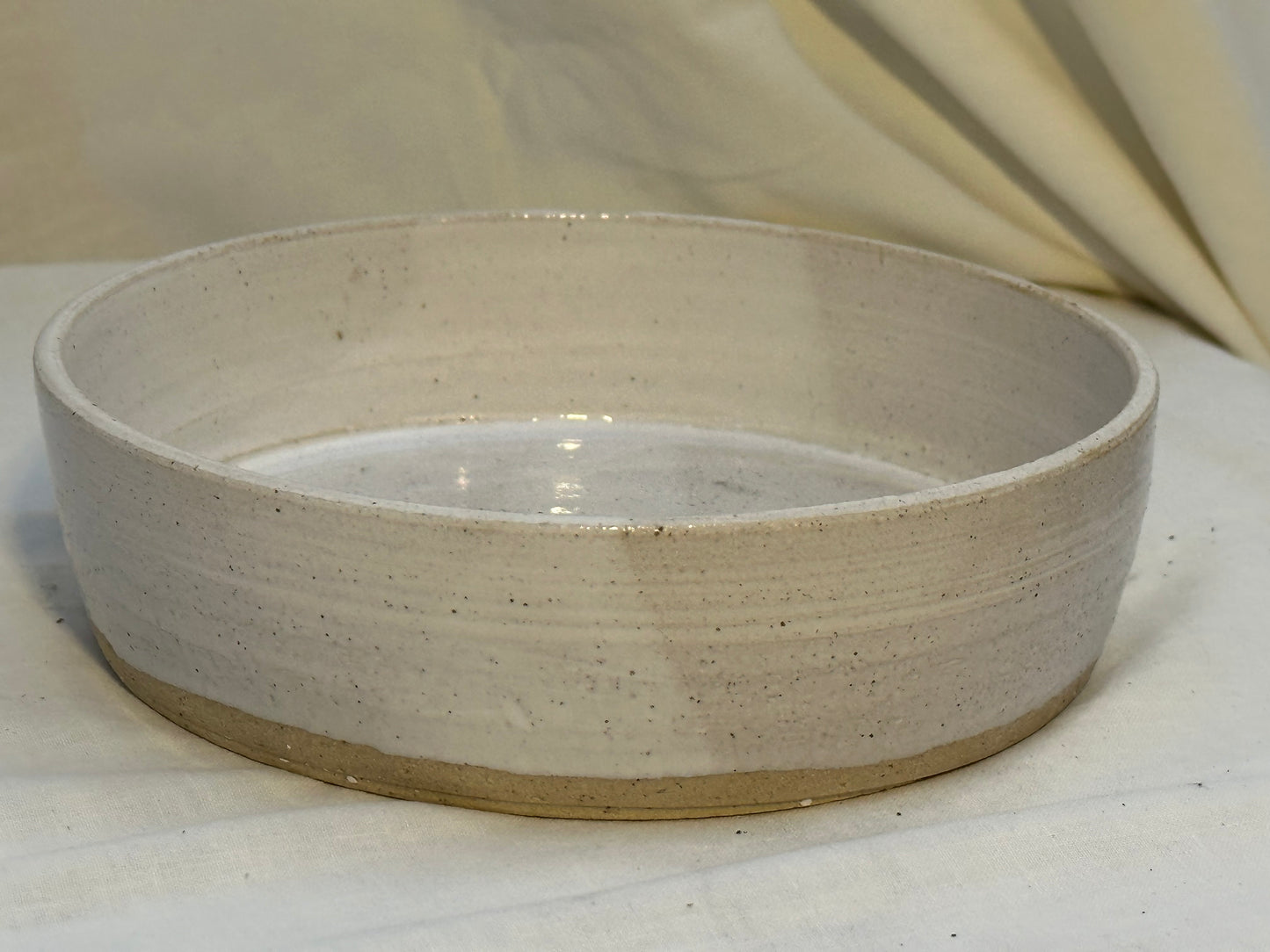 White Stoneware Bowl