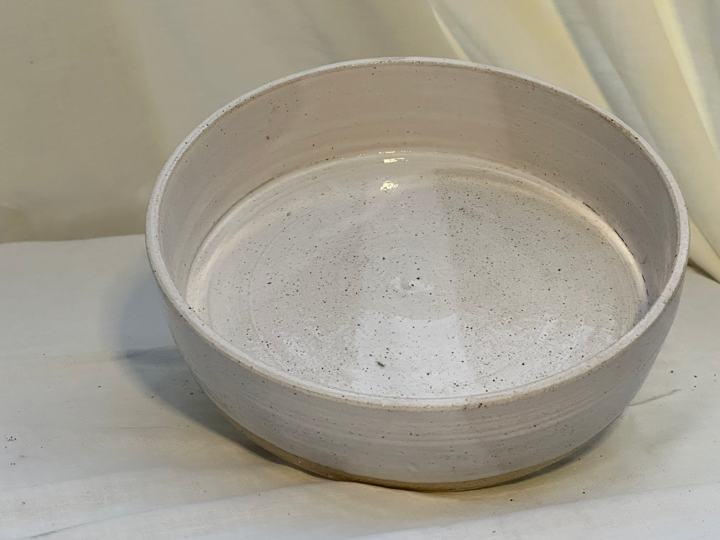 White Stoneware Bowl