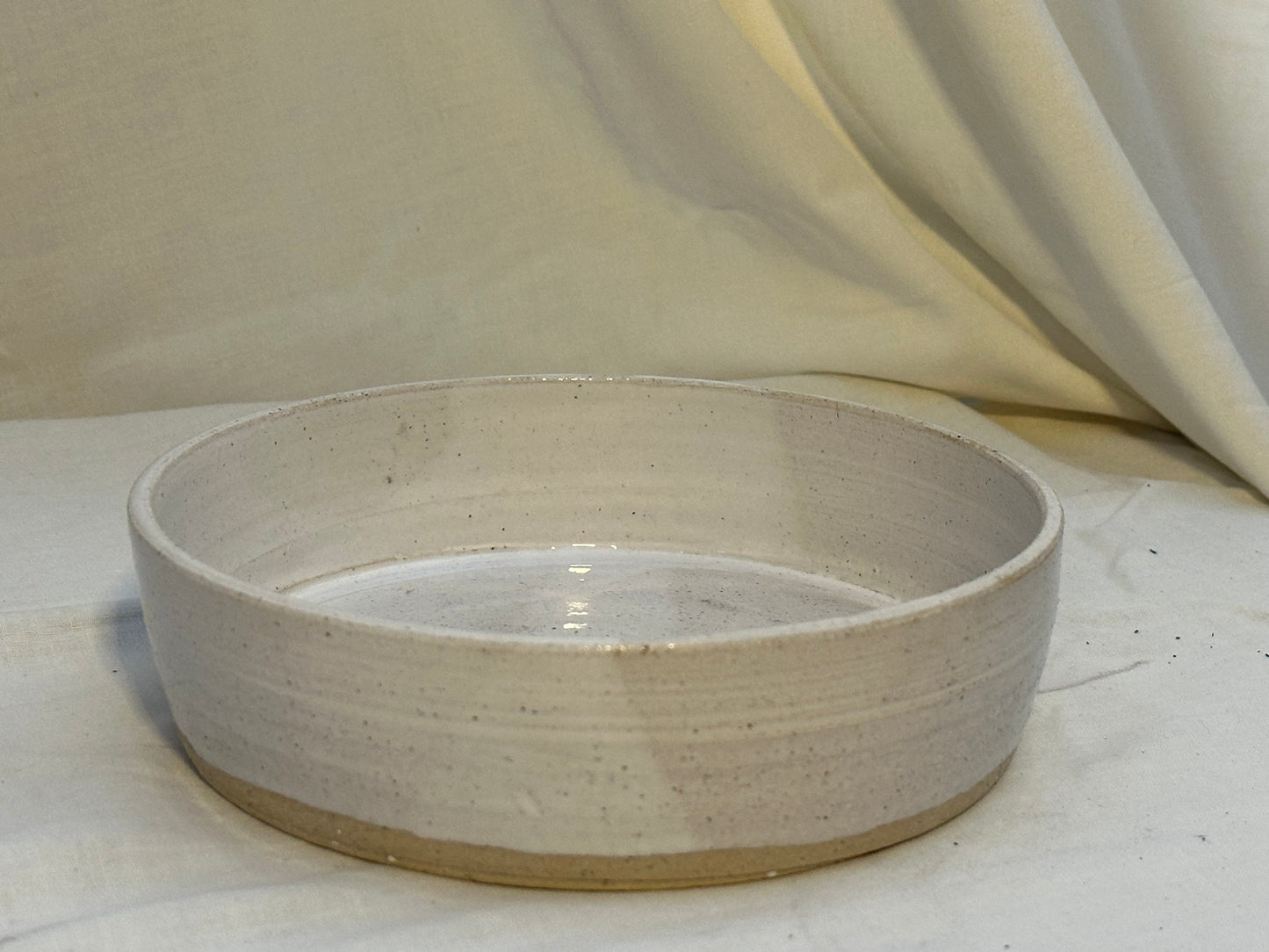 White Stoneware Bowl