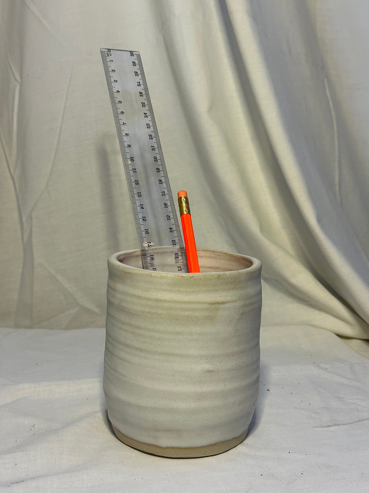 Matte White Pencil Pot