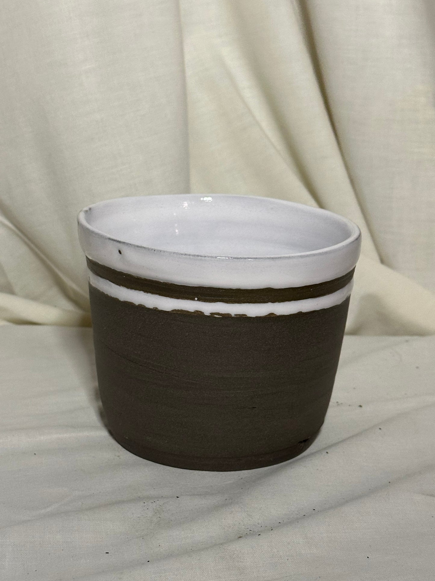 Grey Stoneware Pot